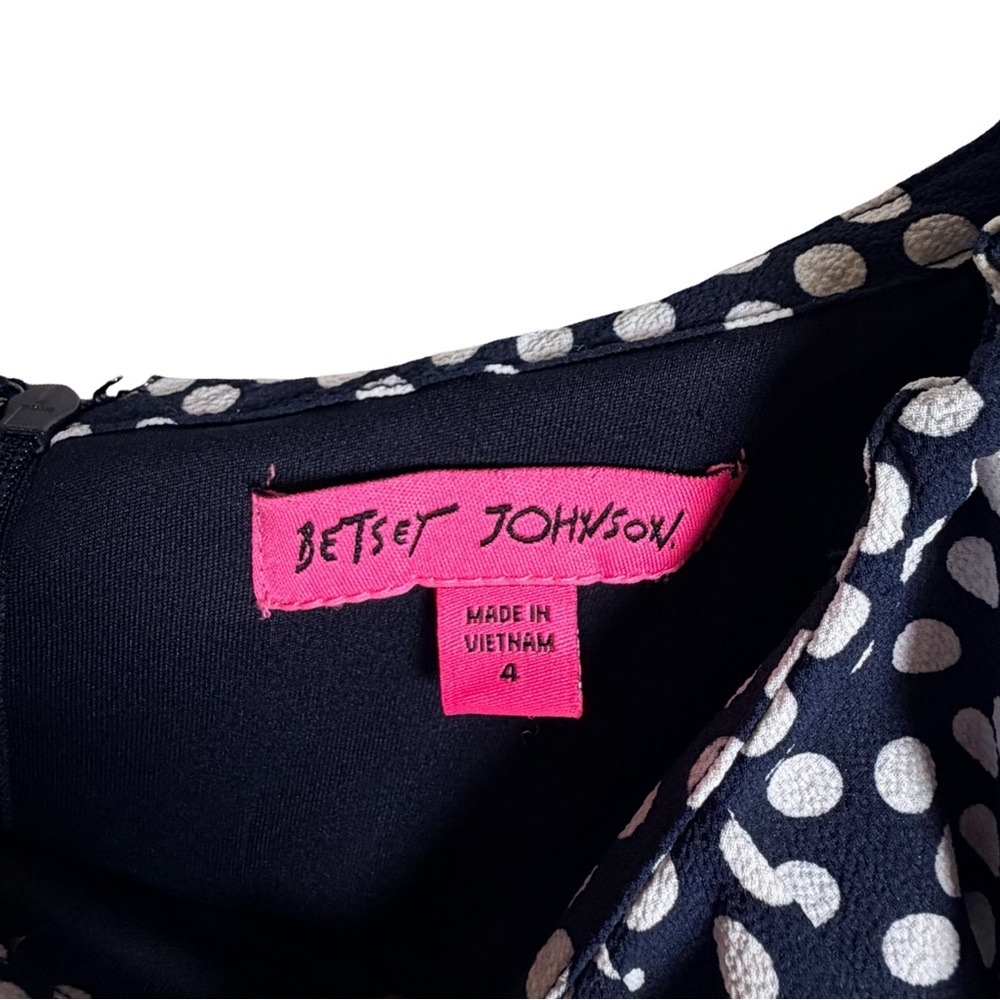 Betsey Johnson Navy and White Off-Shoulder‎ Jumpsuit - Picture 5 of 9